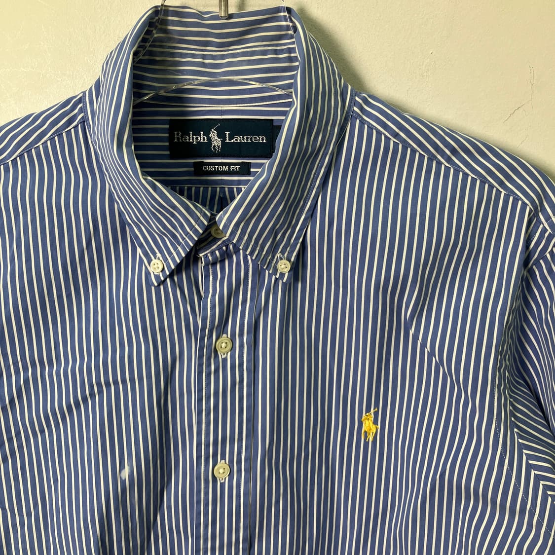 폴로 랄프로렌 블루 스트라이프 셔츠 L 상품이미지4