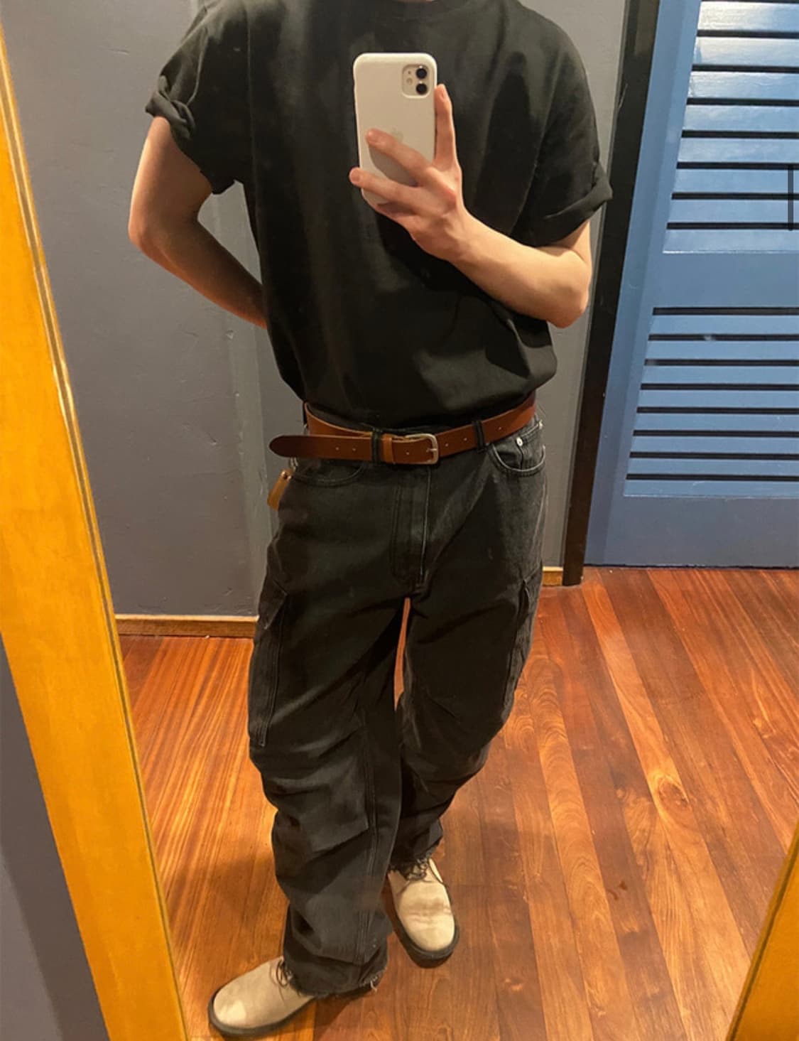 빈티지 브라운벨트  상품이미지1