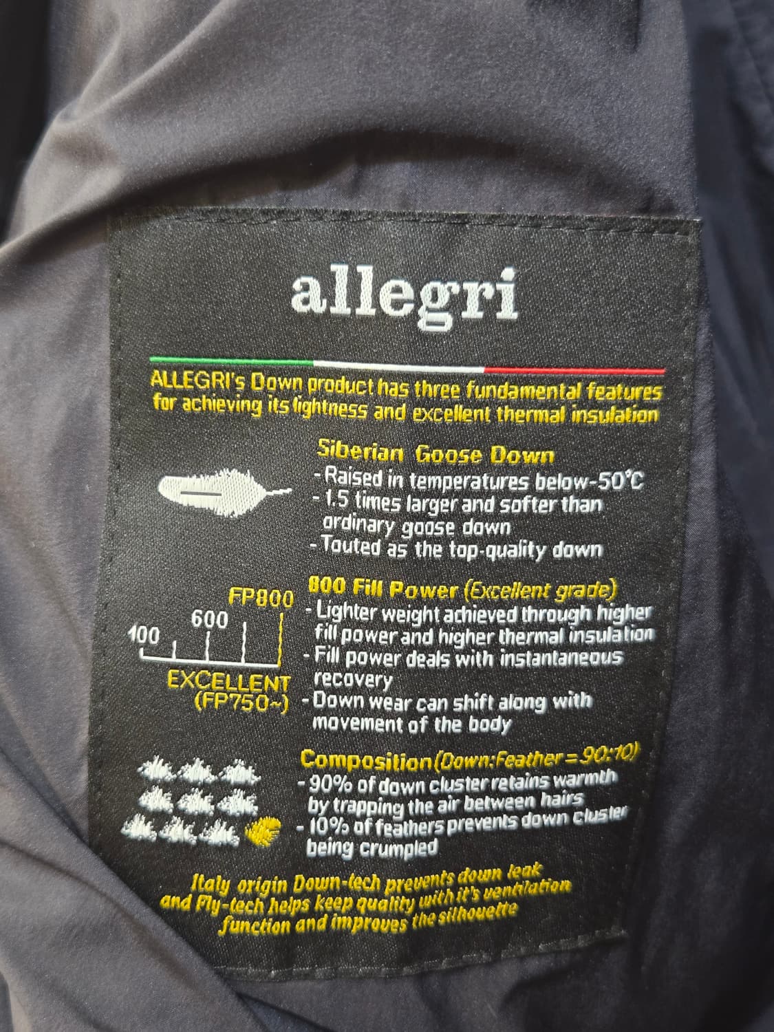 알레그리 남성 구스다운 패딩 050 상품이미지8
