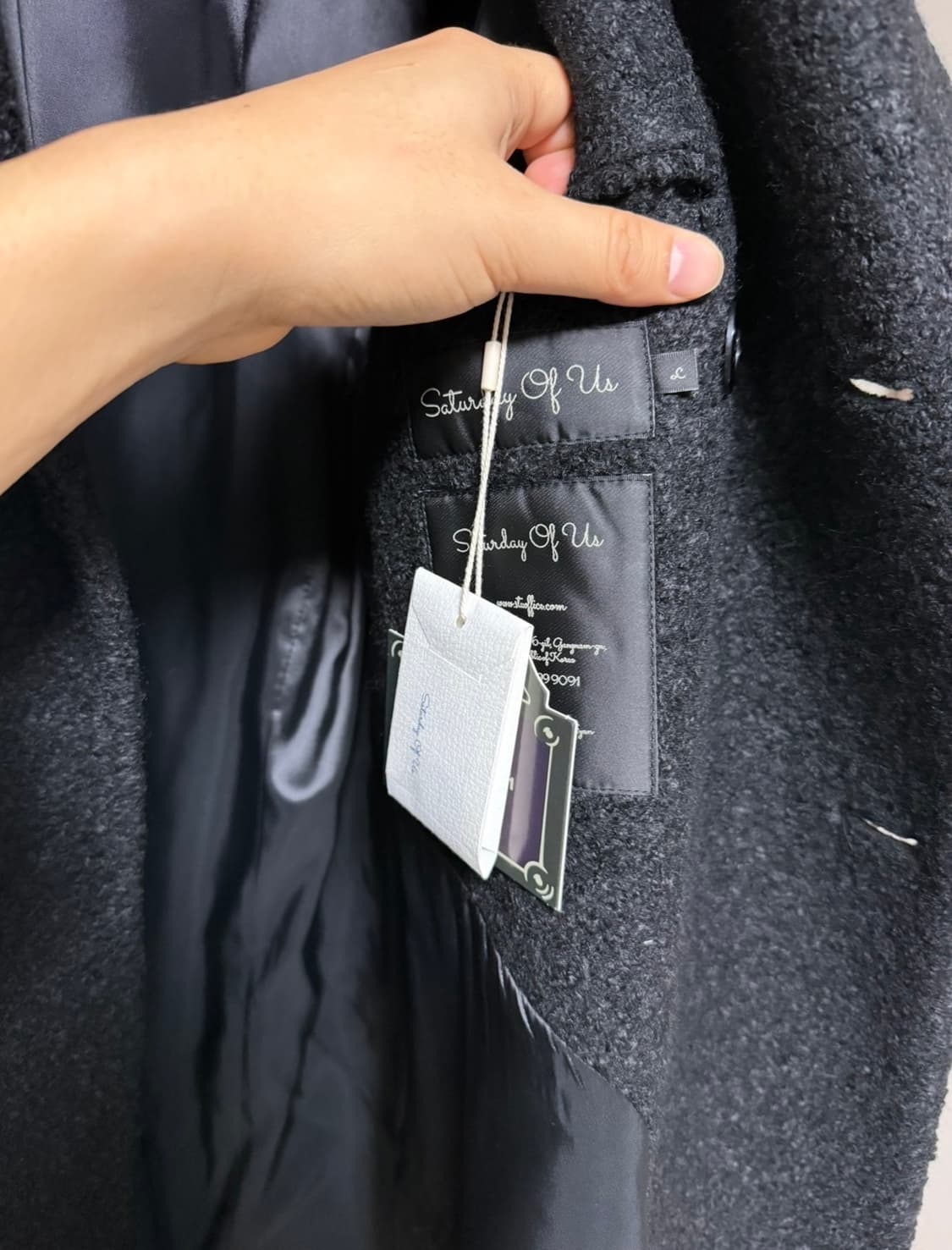 stu 블랙코트 팝니다 상품이미지3