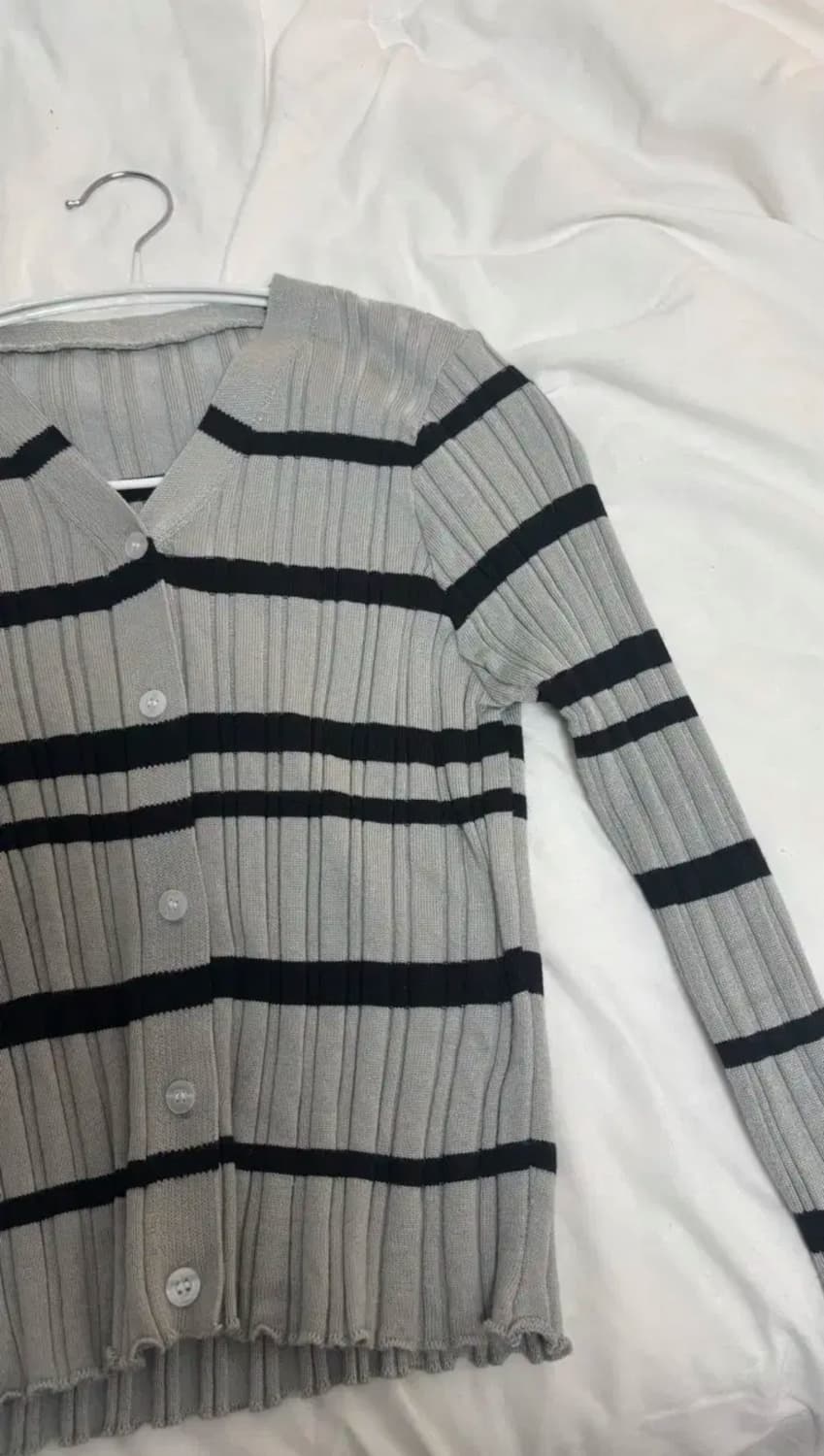 단가라 가디건 상품이미지2