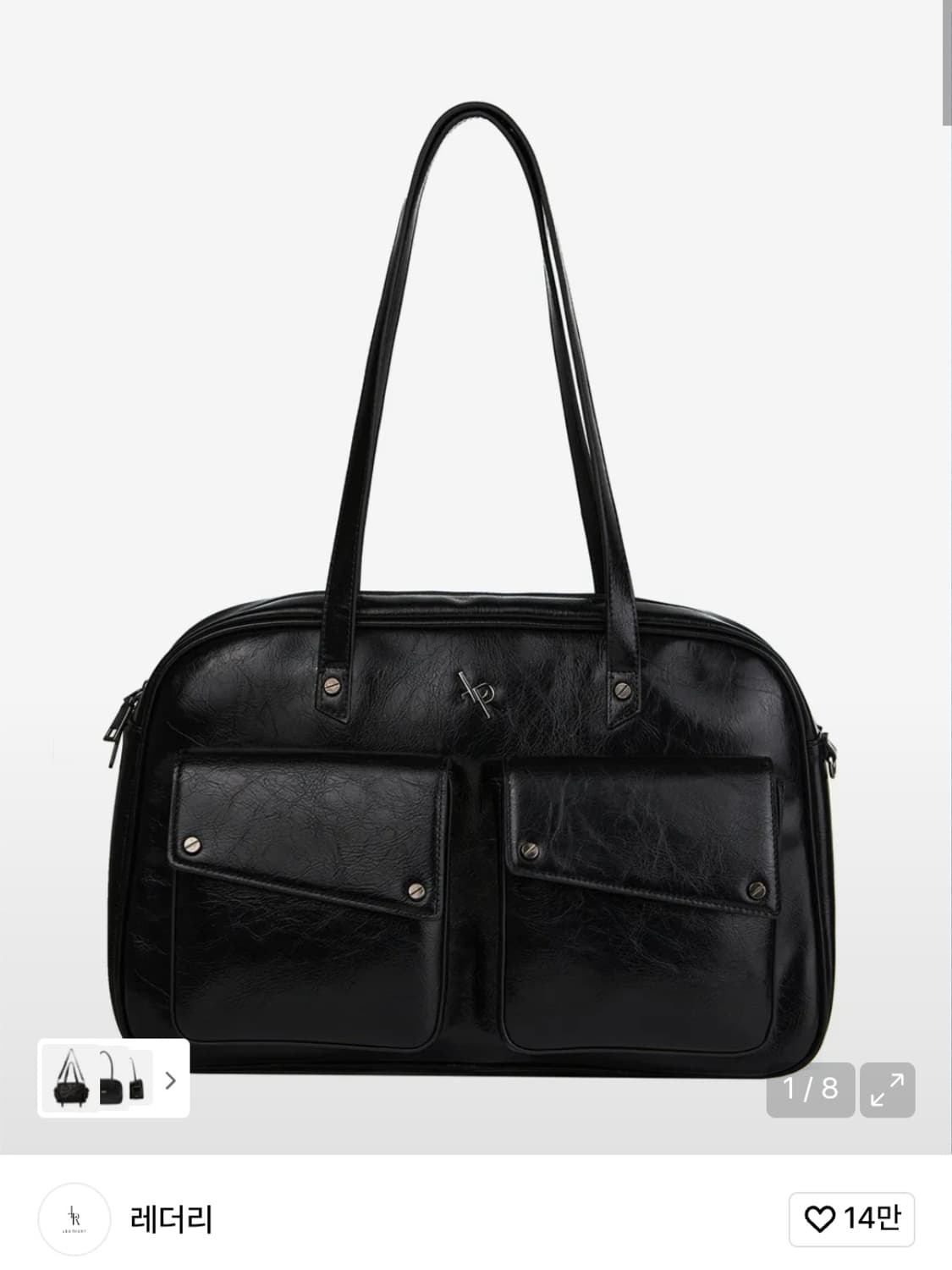 레더리 위켄더 숄더백 [BLACK] 상품이미지1