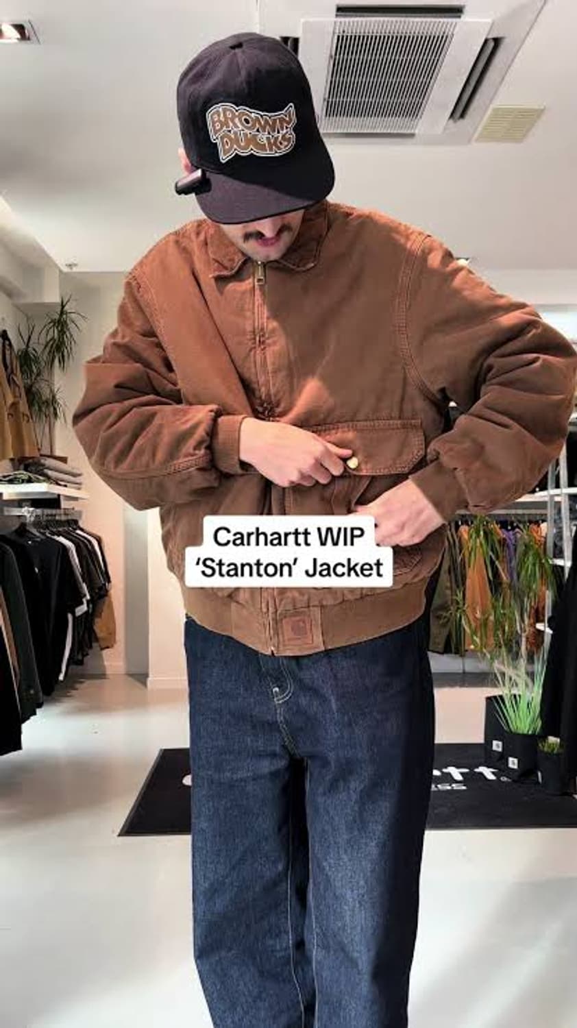 칼하트 윕 스탠톤 자켓 초콜릿 스톤 다이드 L 상품이미지2
