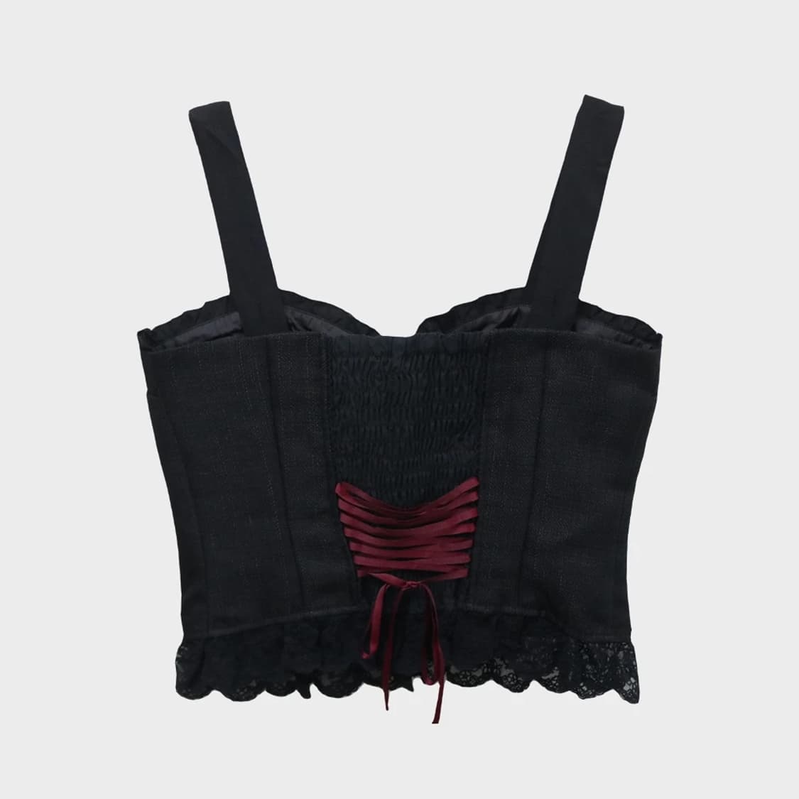 액시즈팜 발레코어 트위드 뷔스티에 탑 61869 상품이미지2