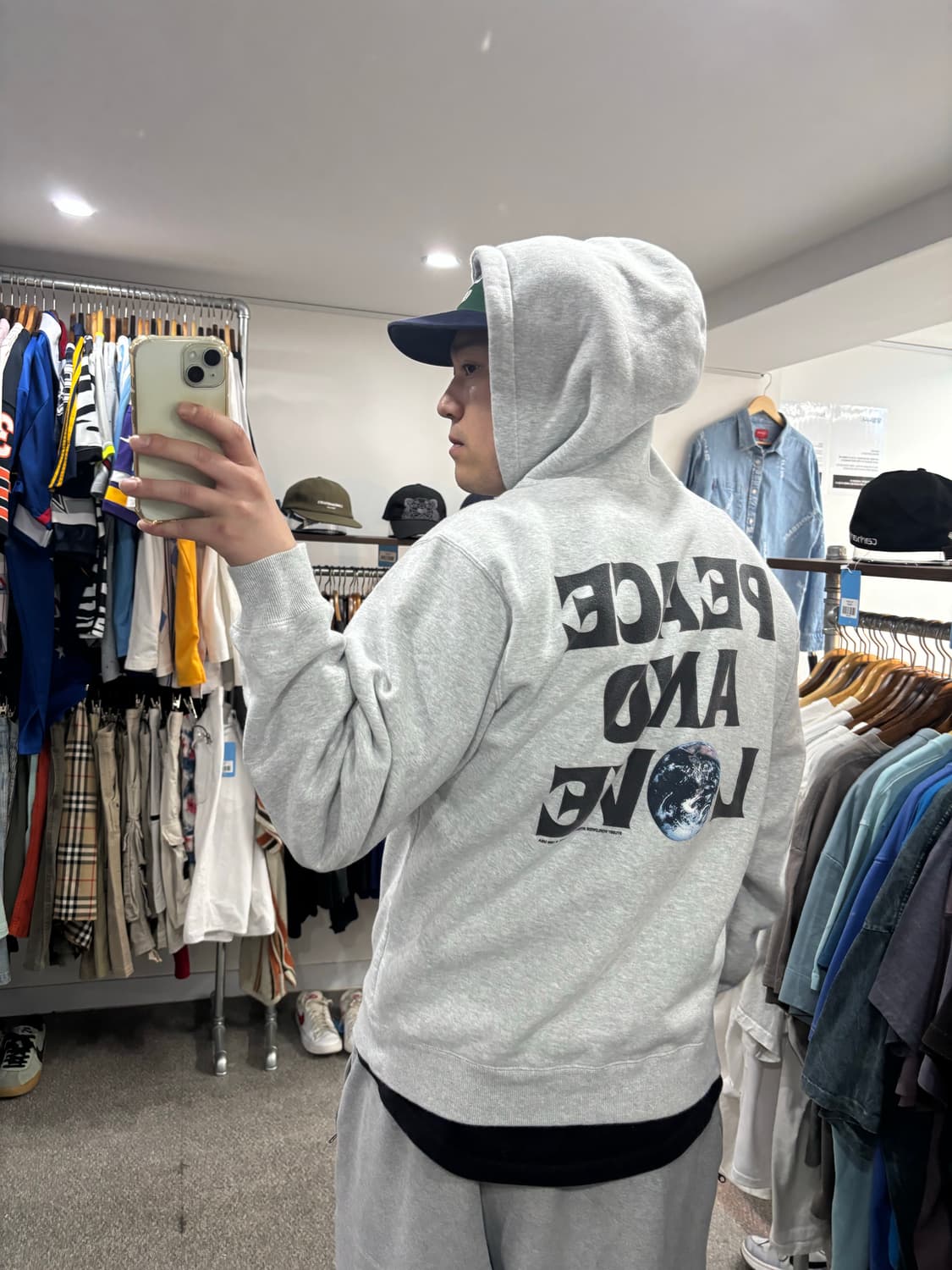 스투시 피스 앤 러브 후드 상품이미지8