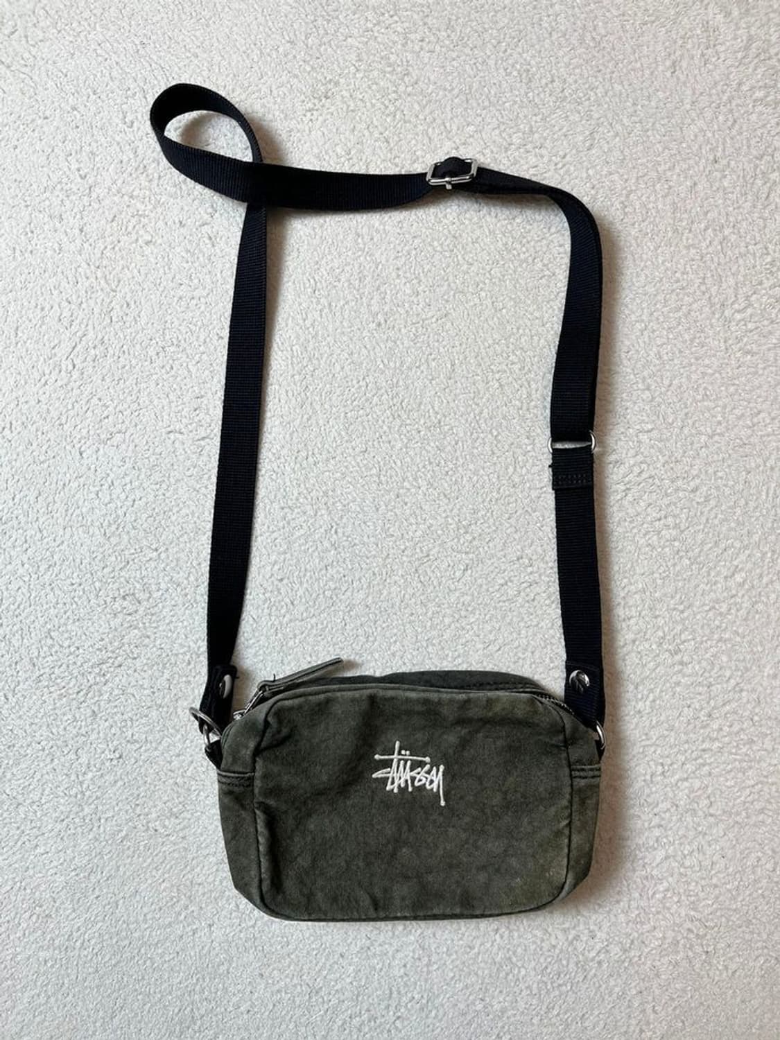 스투시 Stussy 캔버스 피그먼트 워시드 크로스백 A1780 상품이미지1