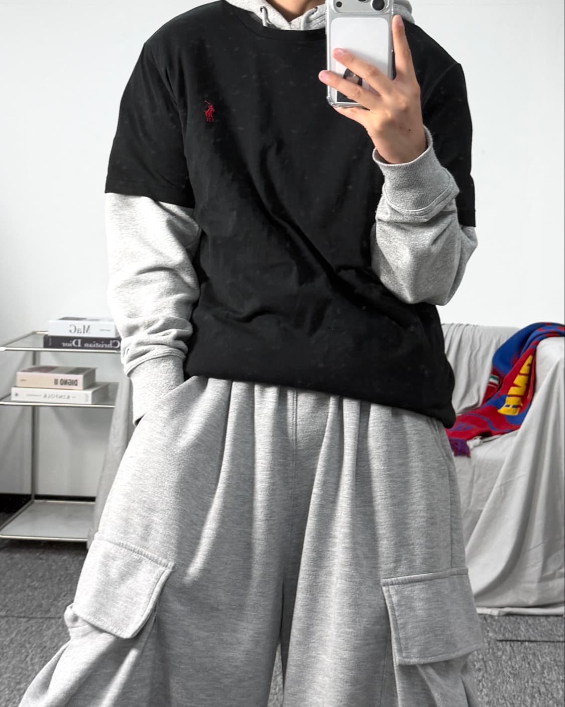 폴로 랄프로렌 블랙 반팔티 M 상품이미지3