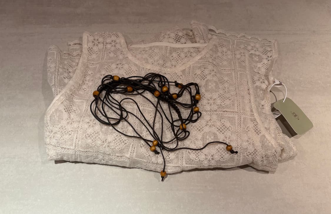 EPIC RARE 플로럴 레이스 펀칭 레이어드 원피스(새상품) 상품이미지5