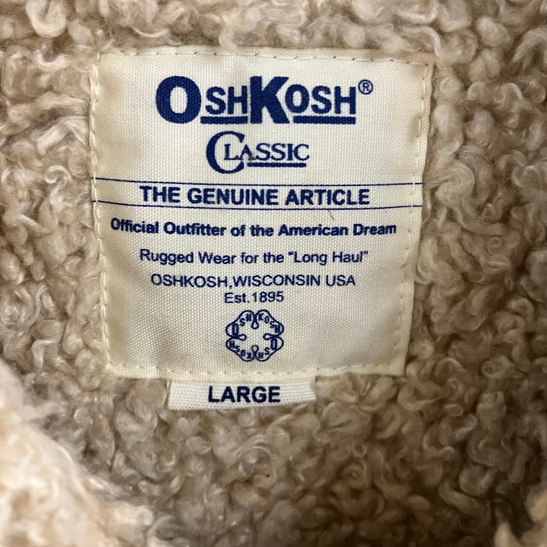 오시코시 브라운 코듀로이 퍼 자켓 L 상품이미지3