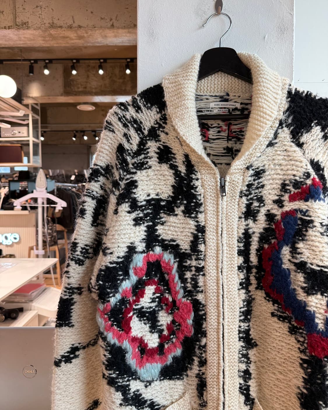 이자벨마랑 아이보리 세라 울 스웨터 가디건  상품이미지4