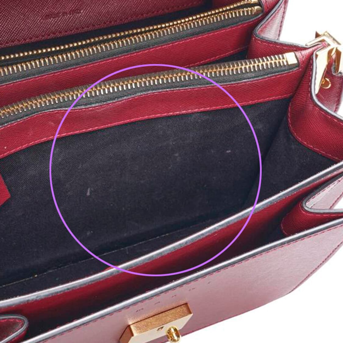 (중고) 마르니 버건디 사피아노 트렁크 미듐 숄더백 상품이미지10