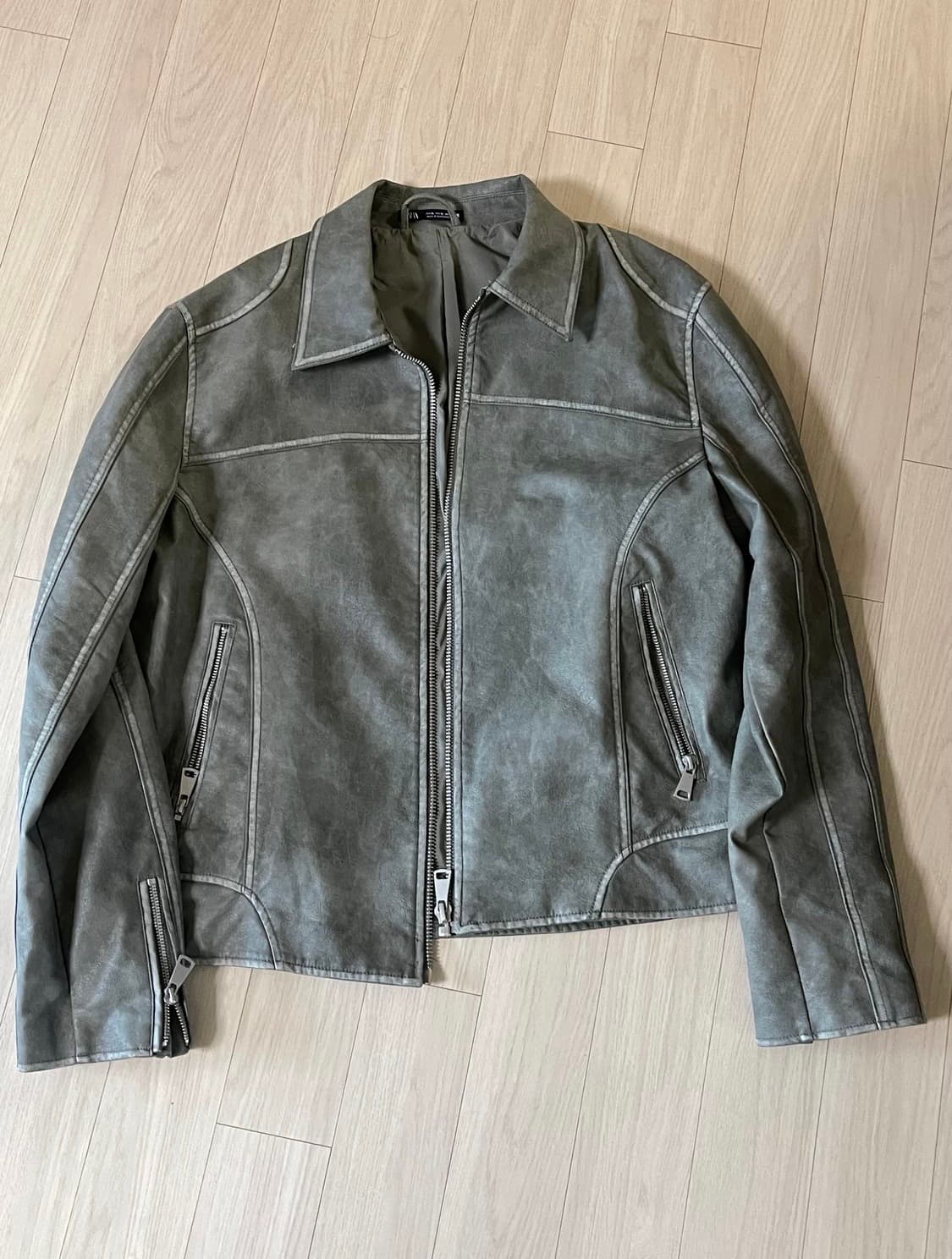 자라 페이크 레더 자켓 XL 상품이미지1