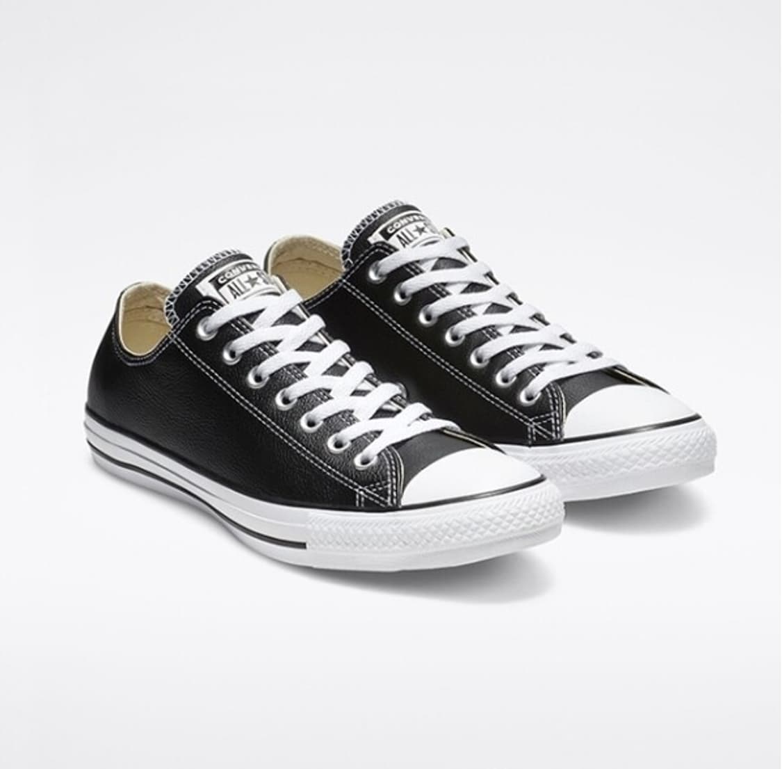 [270] 컨버스 올스타 척테일러 레더 블랙 로우 상품이미지1