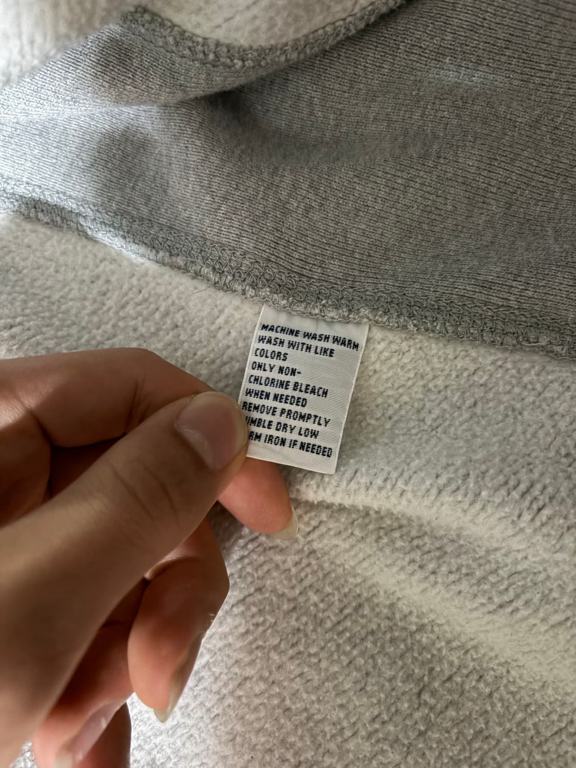 정품)폴로 와플 후드집업 그레이 브라운 상품이미지4