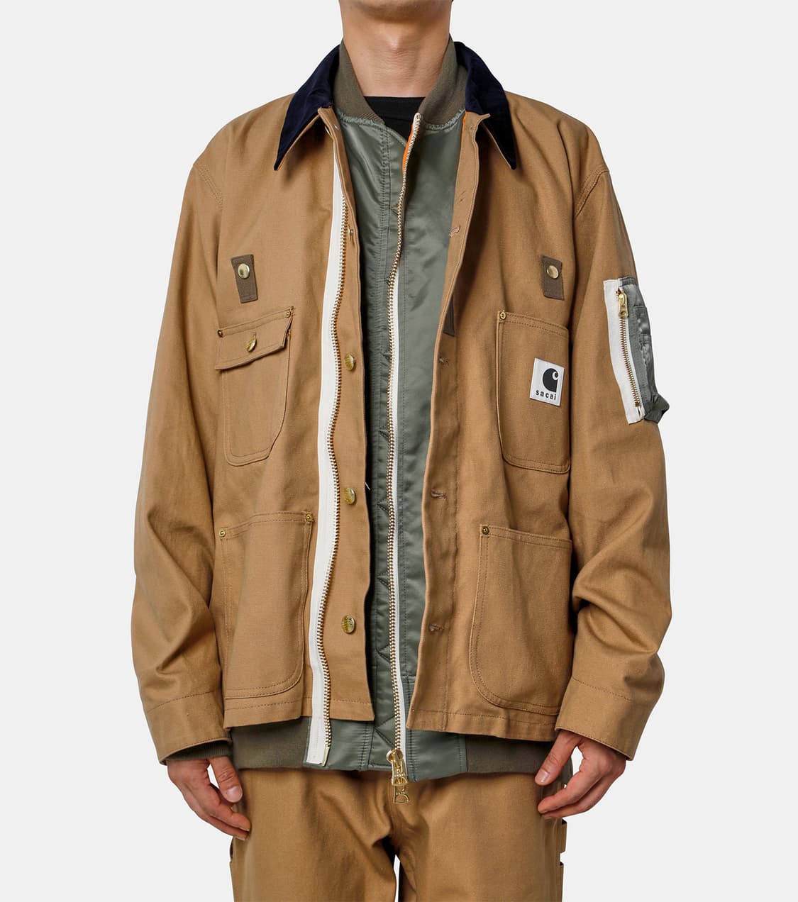 SACAI × CARHARTT WIP — 캔버스 MA-1 자켓 미시간 상품이미지5