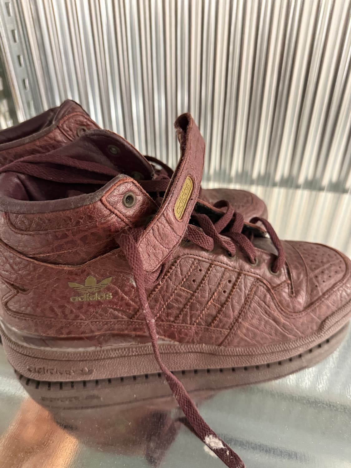 아디다스 포럼 미드 갈색 275mm 상품이미지5