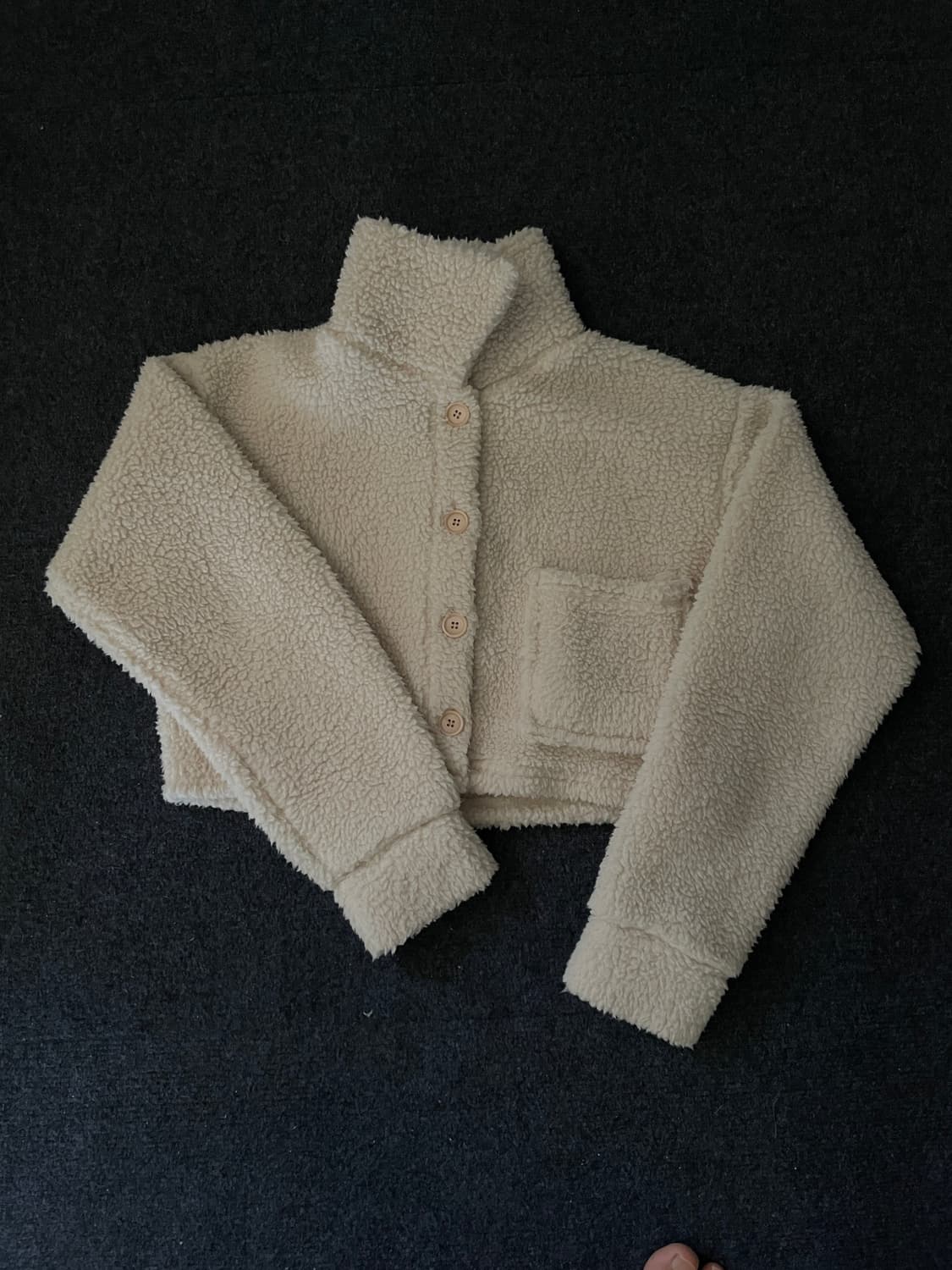 아이보리 크롭 포켓 자켓 상품이미지1