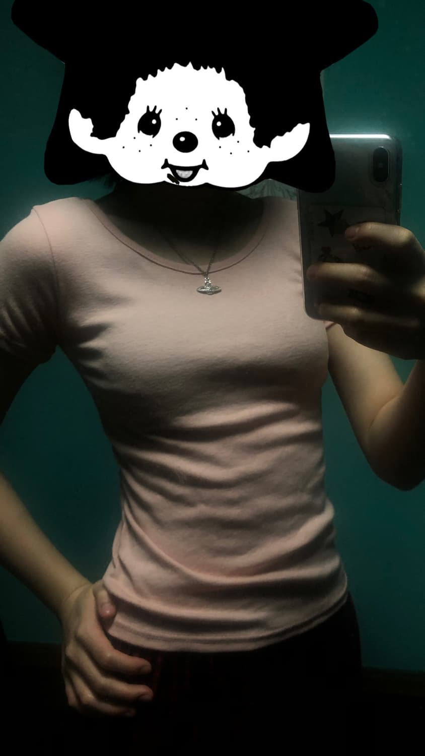 핑크기본티 상품이미지1