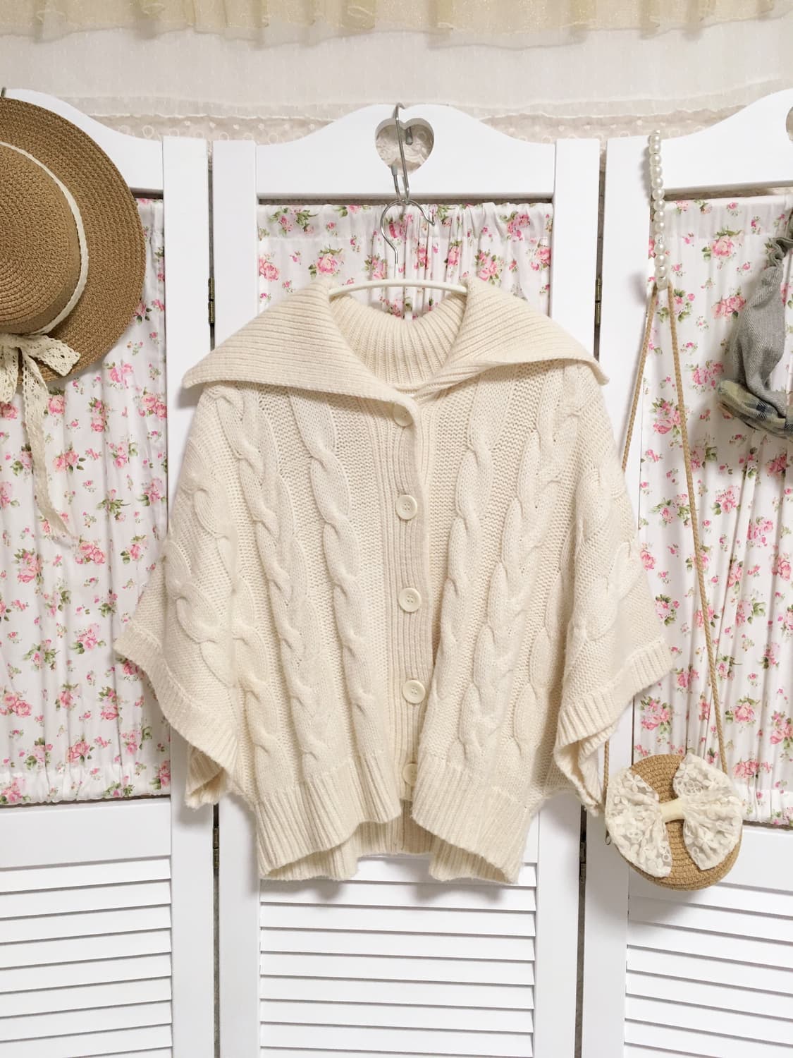 빈티지 사와코 케이프핏 가디건 상품이미지1