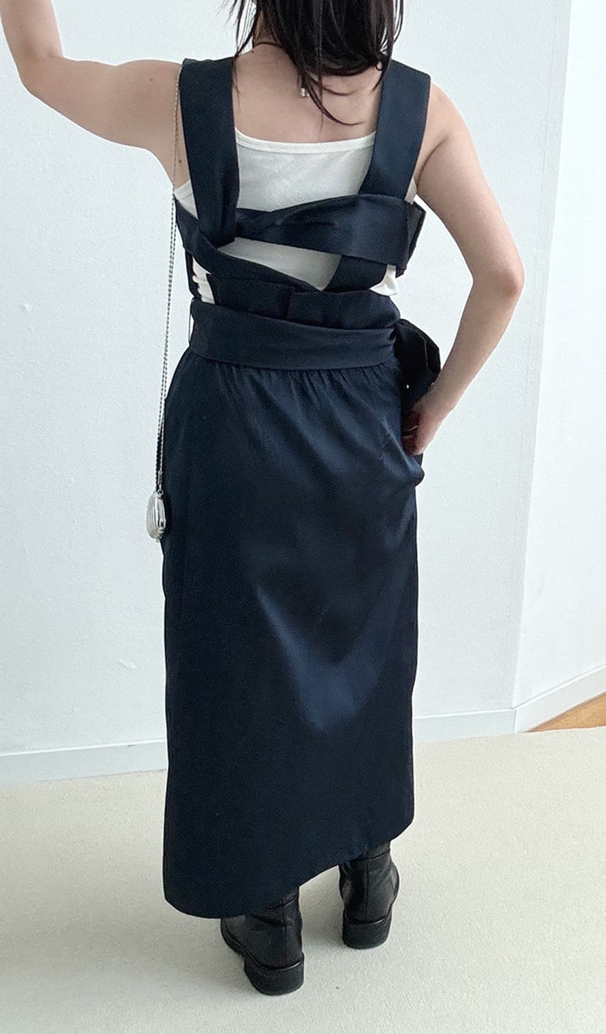 3.1 Phillip Lim 필립림 스퀘어넥 원피스 (navy) 상품이미지4