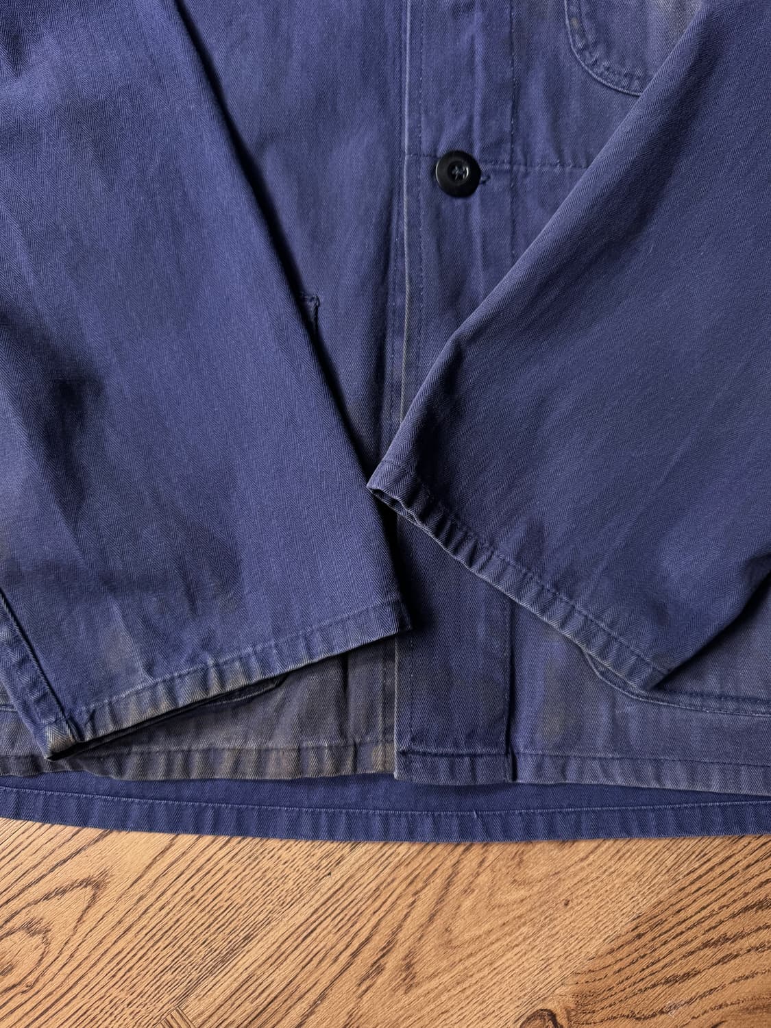 [XL]90's 빈티지 H.H 헤링본 프렌치 워크자켓 상품이미지6
