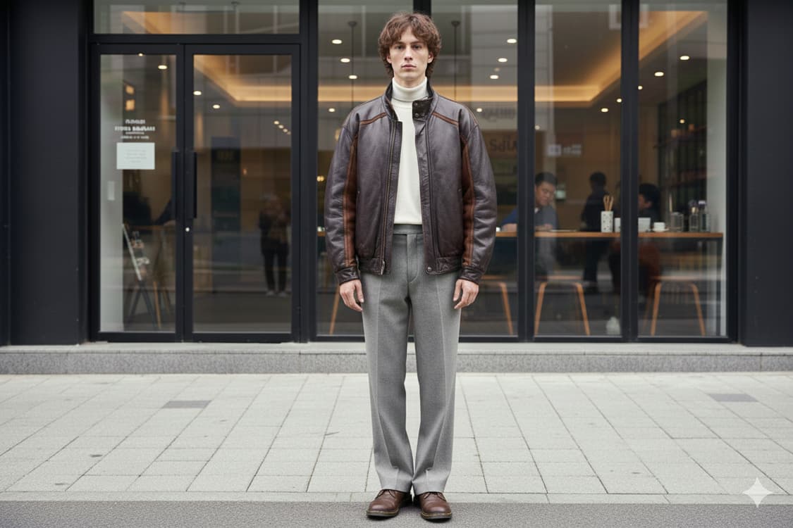 PIERRE BALMAIN 피에르 발망 90s 레트로 클래식 양가죽 봄버 상품이미지1