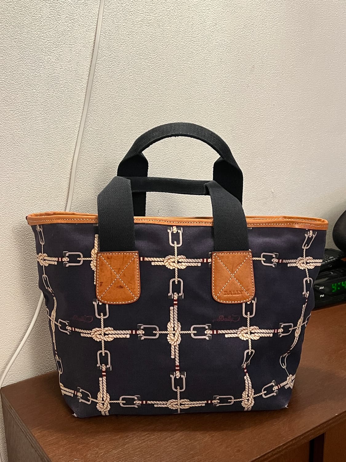 BALLY 발리 genuine leather 토트백 코튼백 상품이미지1