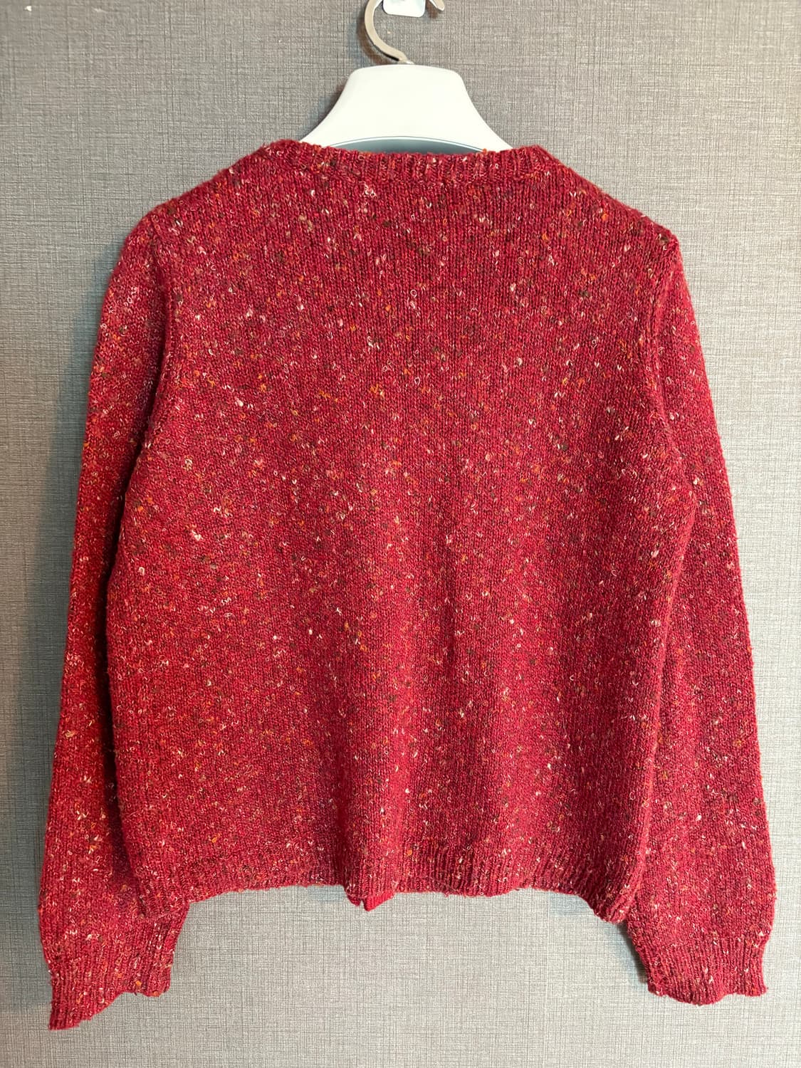 Graniph Lady F 레드 트위드 가디건 상품이미지7