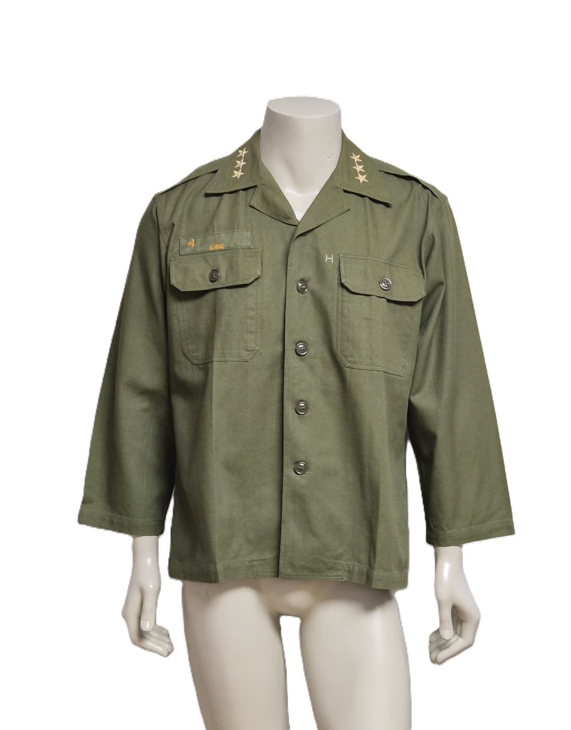 육군 구형 중장 민무늬 사제 맞춤 전투복 상의 (XL) 상품이미지1