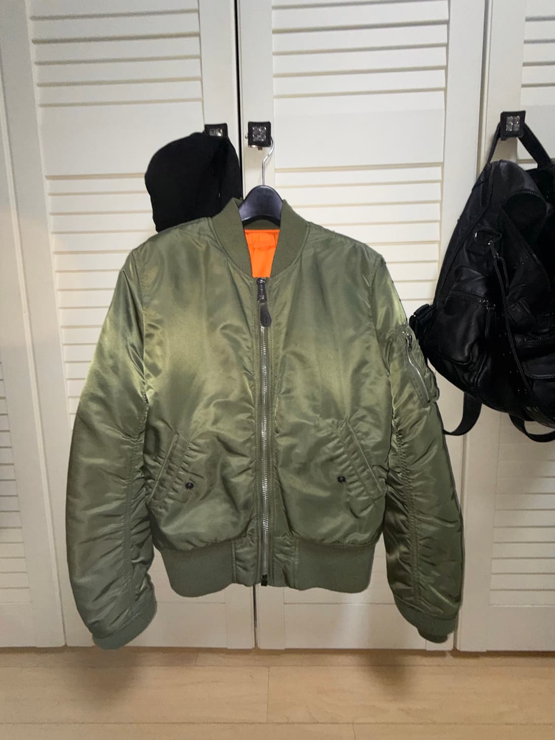 알파인더스트리 ma-1 카키 슬림핏 마원 봄버 상품이미지1