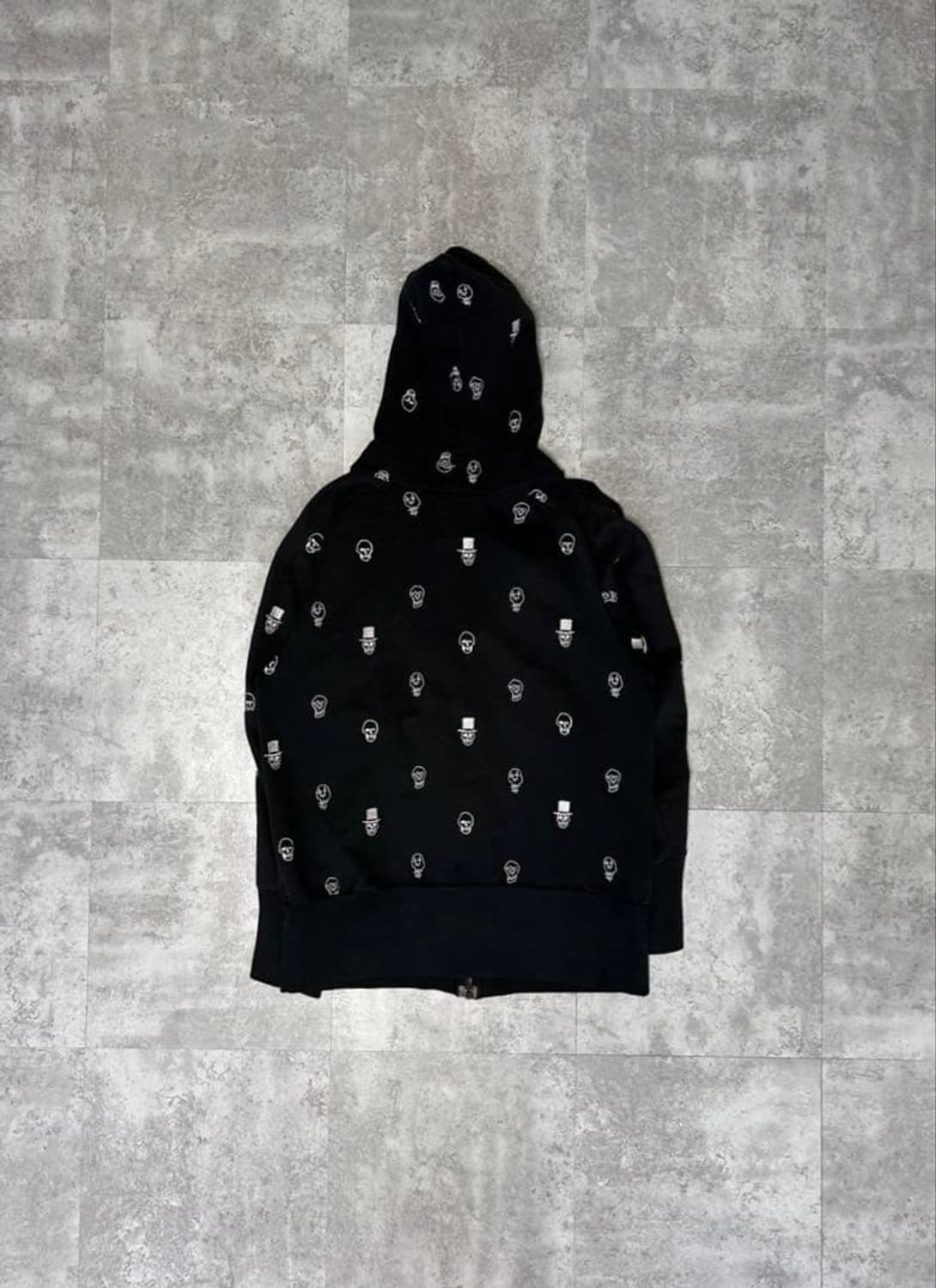 00s 니들스 X 넘버나인 올오버 스컬 후드 집업 상품이미지7