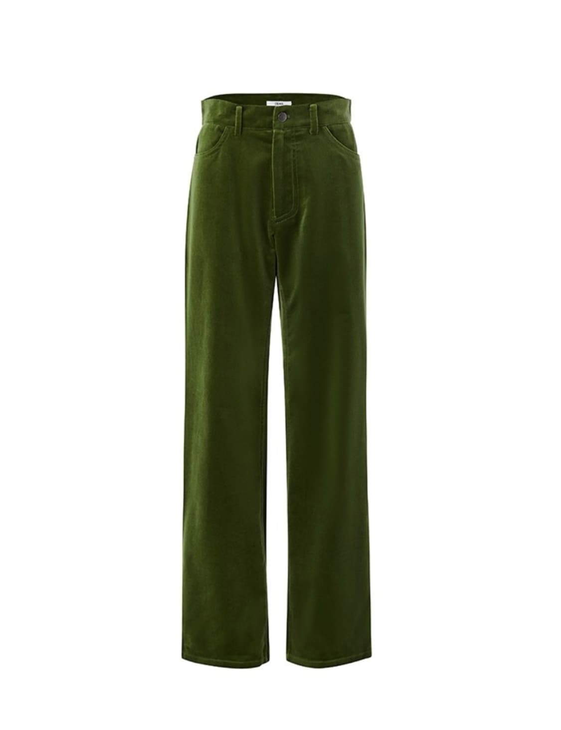 teak silk velvet pants khaki green s 상품이미지1
