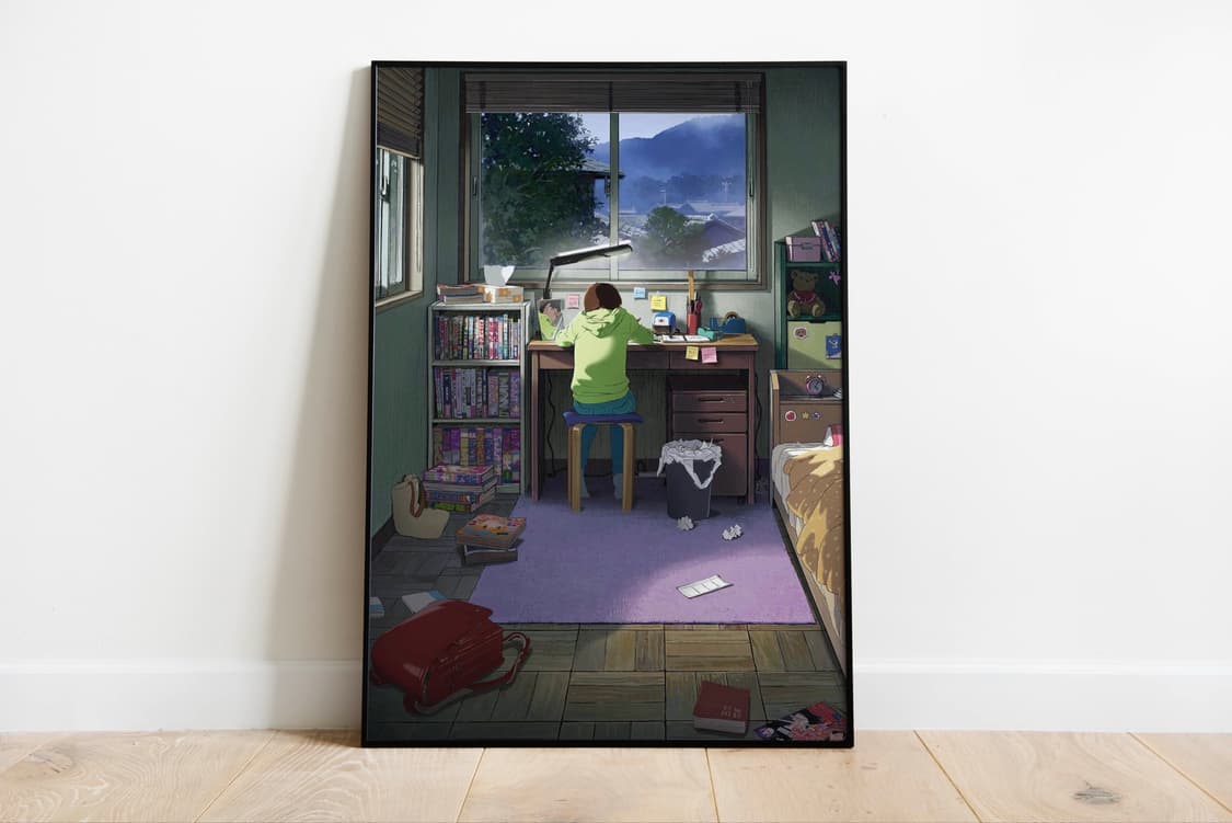 영화 룩백 포스터 액자 50x70cm 사이즈 상품이미지3