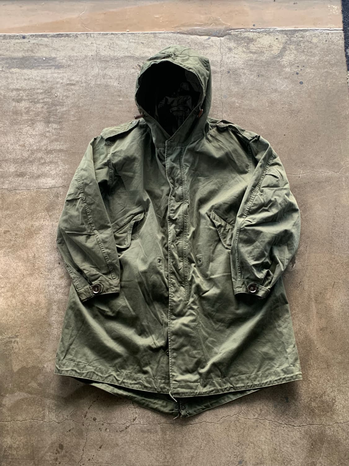 50s 미군 M-51 피시테일 파카 옥스포드 클로스 상품이미지1