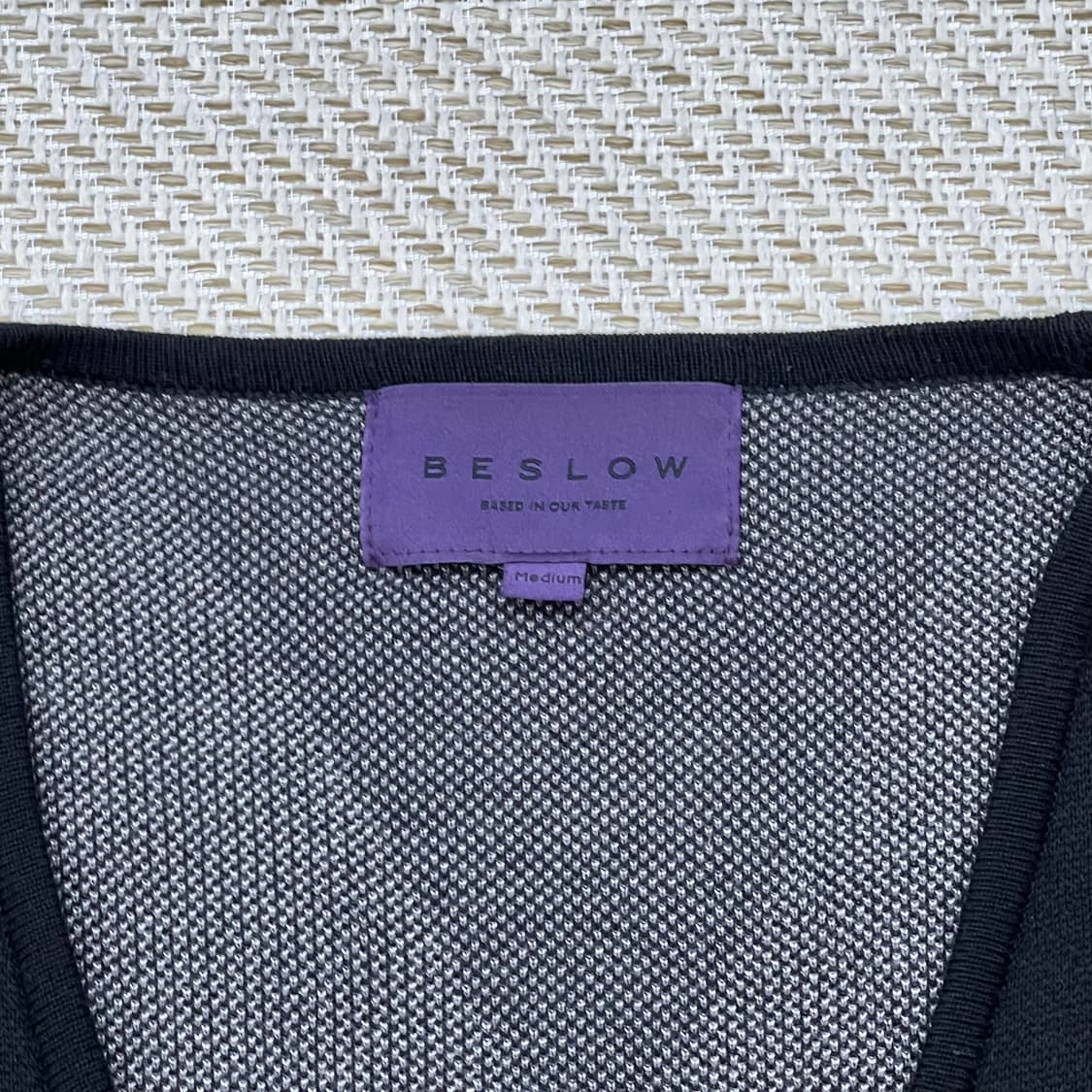 비슬로우 아가일 가디건 r2436 상품이미지5