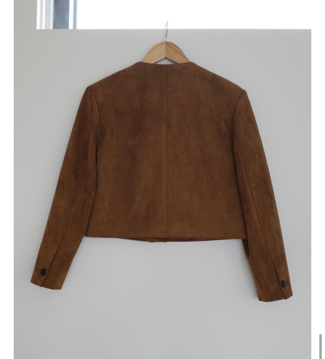 씨유쑨 엠버 스웨이드 자켓 카멜 상품이미지7