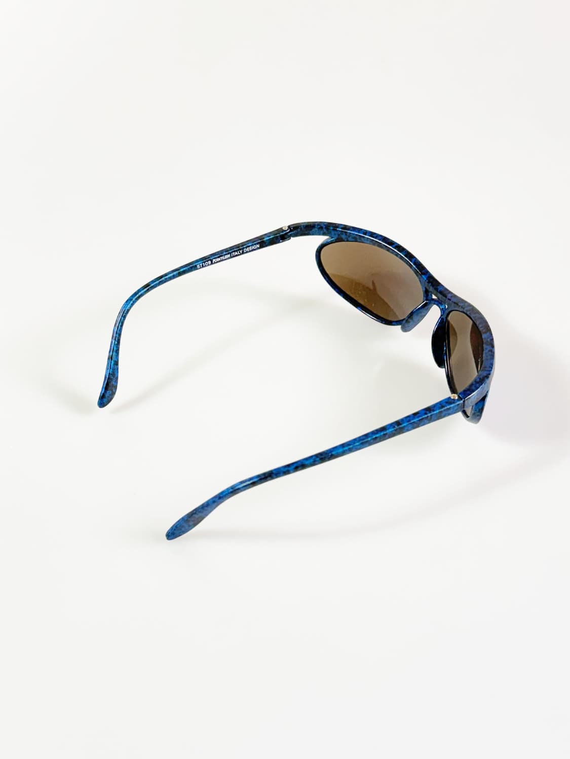 90s KANTLON 블루 마블 랩어라운드 빈티지 선글라스 상품이미지4