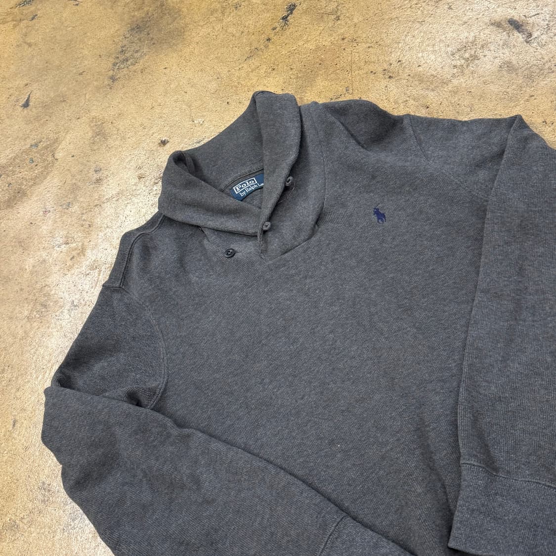 [ 정품/M ] 폴로랄프로렌 그레이 숄카라 스웻 맨투맨 b10 상품이미지1