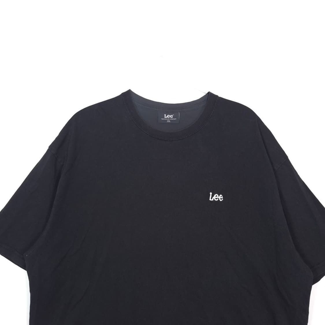 Lee 블랙 스몰 로고 오버핏 반팔티 XXL 상품이미지3