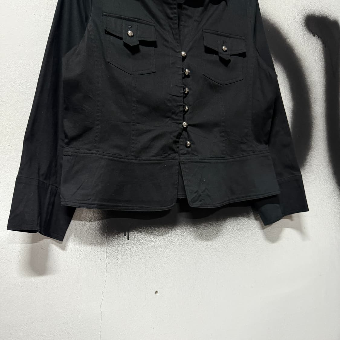 VTG 빈티지 y2k 긱시크 무드 카라 버튼 자켓 상품이미지4