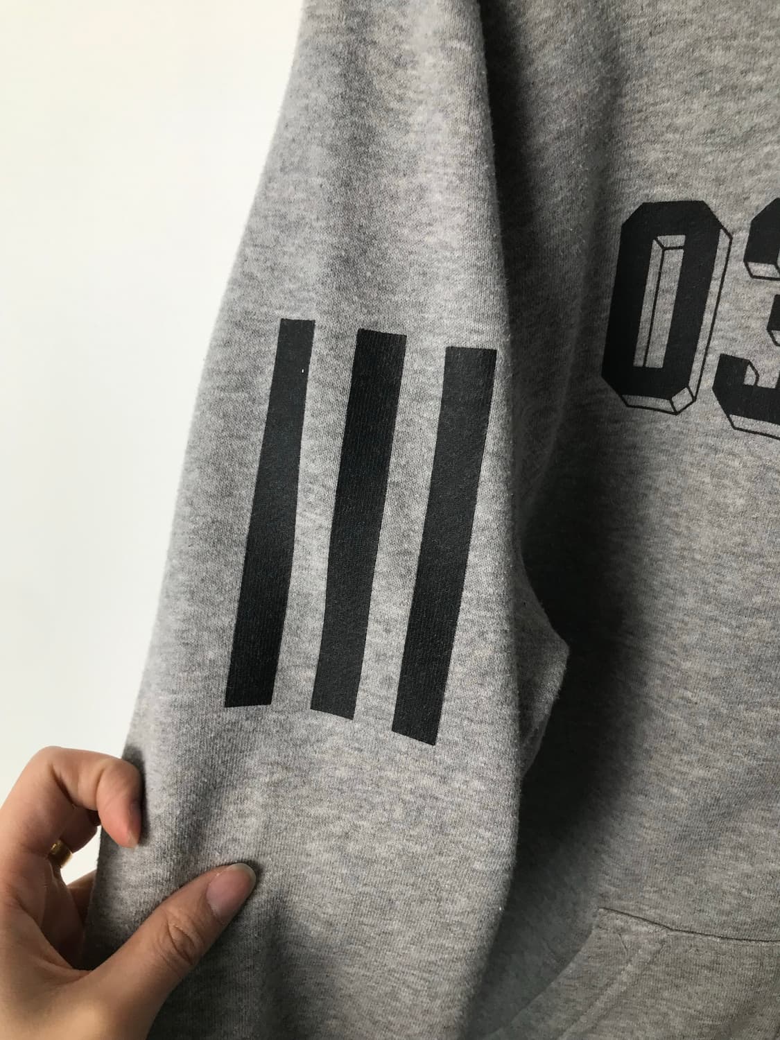 아디다스 자수로고 그레이 후드집업 상품이미지5
