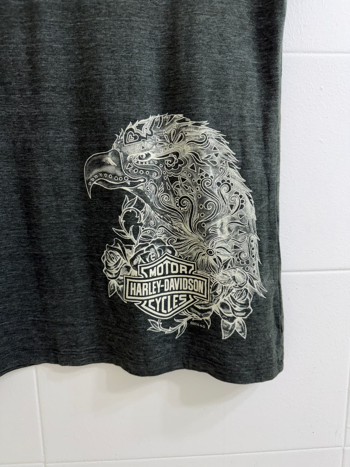 (상의 세트) 할리데이비슨 히피 브이넥 반팔 + 스트라이프 나시 상품이미지4