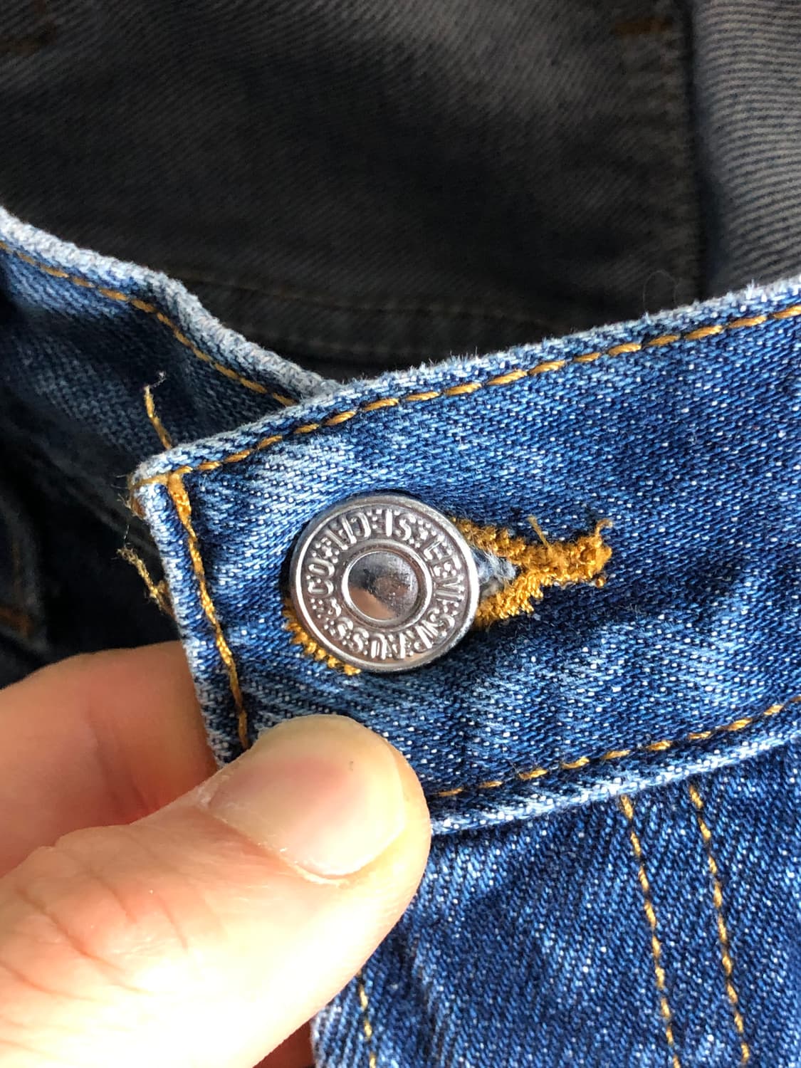 리바이스 501 중청 찢청 데미지 데님 32x32 상품이미지4