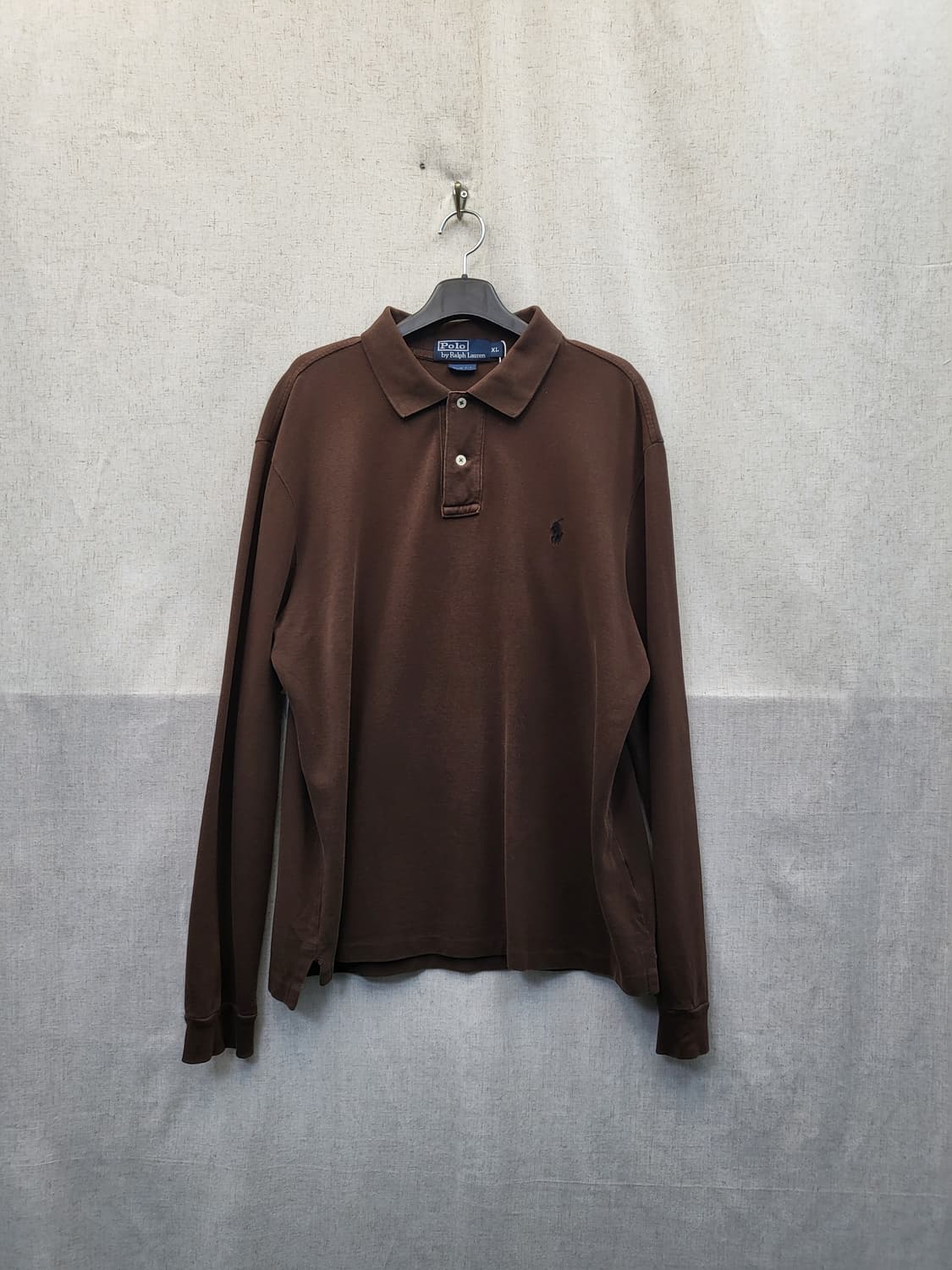 폴로 랄프로렌 브라운 긴팔 폴로티 상품이미지1