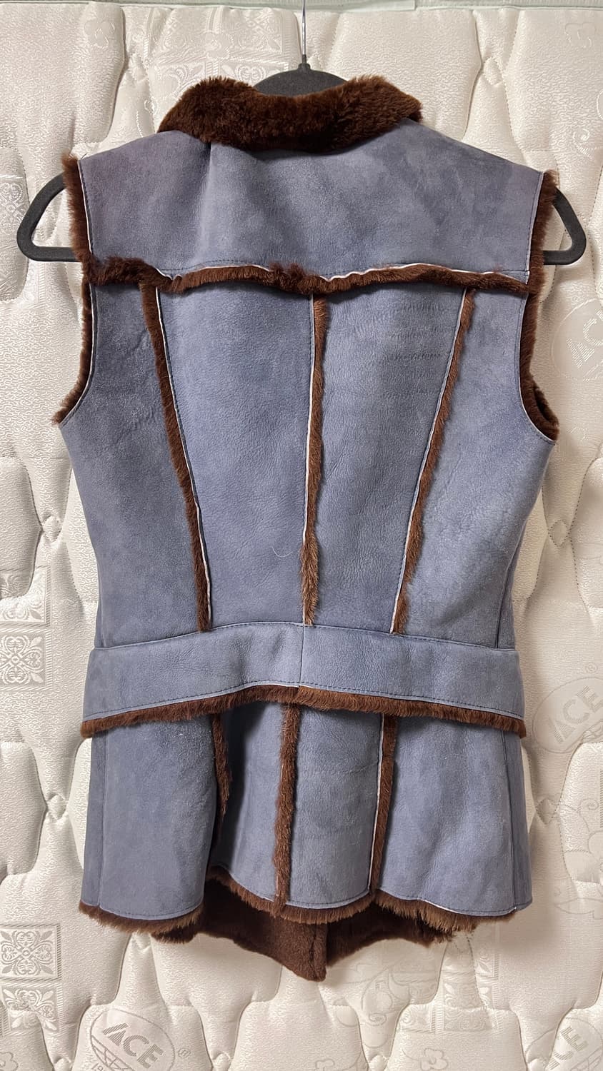 스웨이드 무스탕 퍼 베스트 조끼 66호 상품이미지2