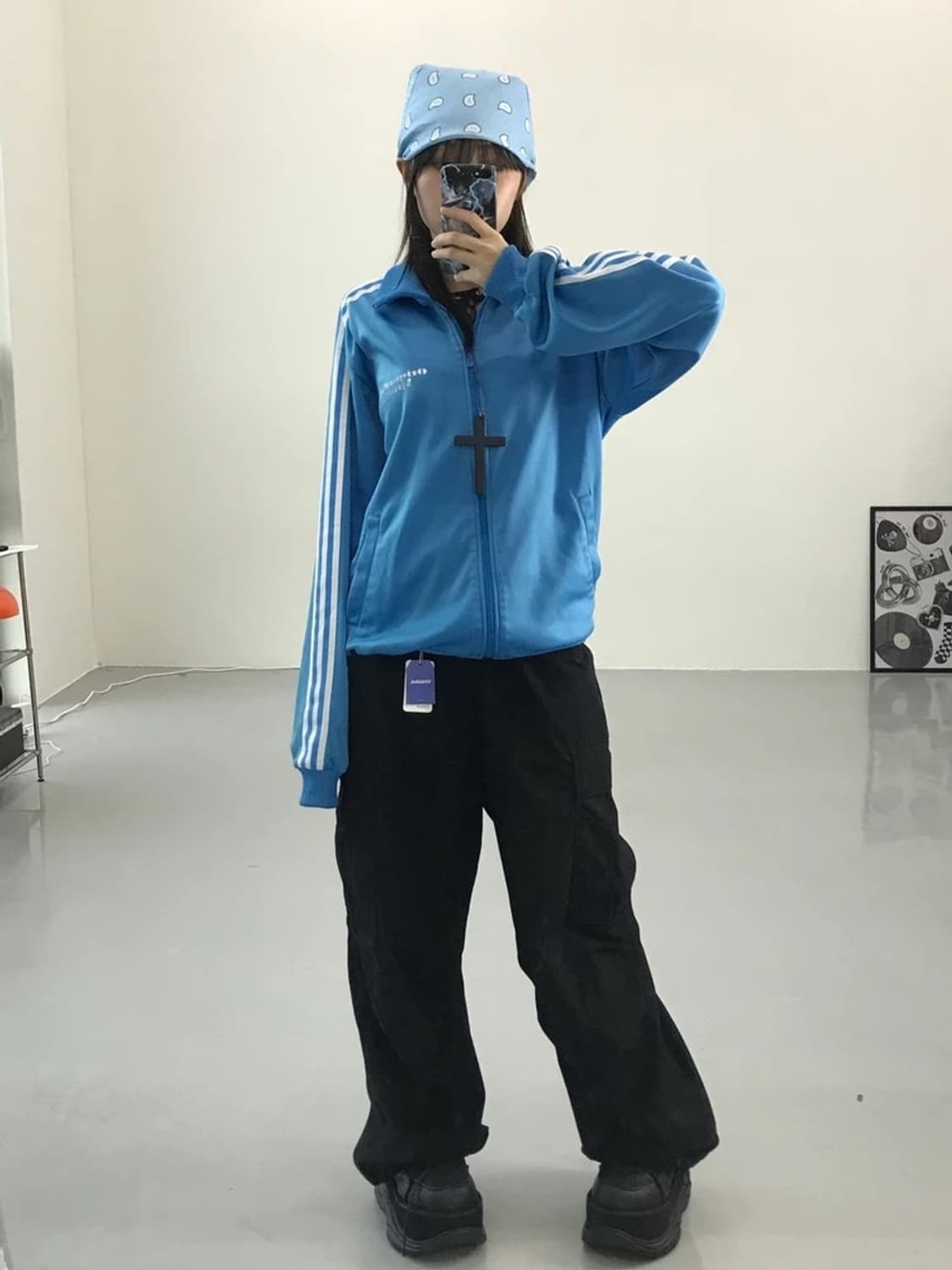 아디다스 스카이블루 오리지널 스포츠 져지  상품이미지3