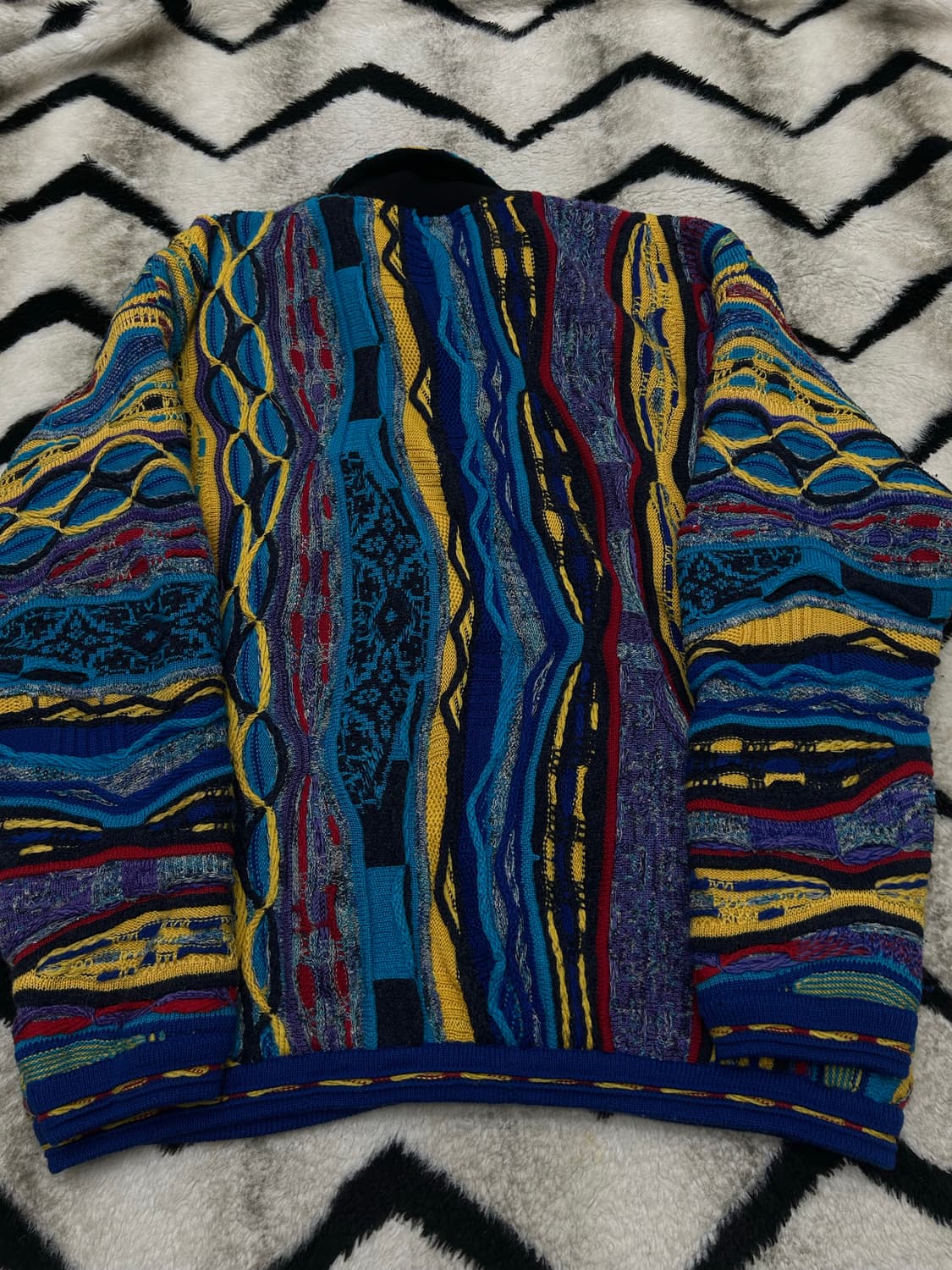 [XL]Zealot 빈티지 카라 니트 케이블 자켓 상품이미지5