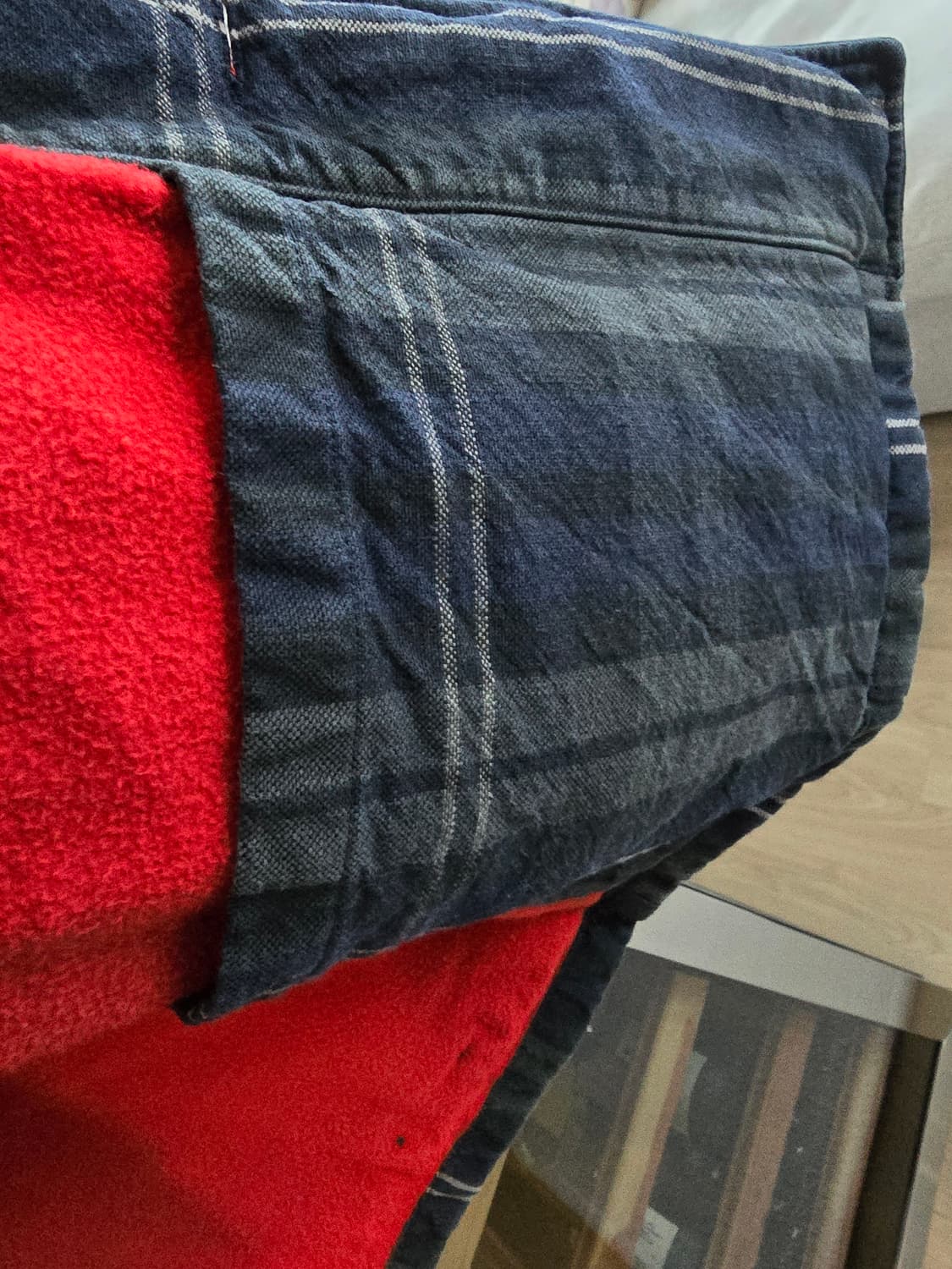 45R 45RPM 체크 워크 자켓 5(105)사이즈입니다. 상품이미지7