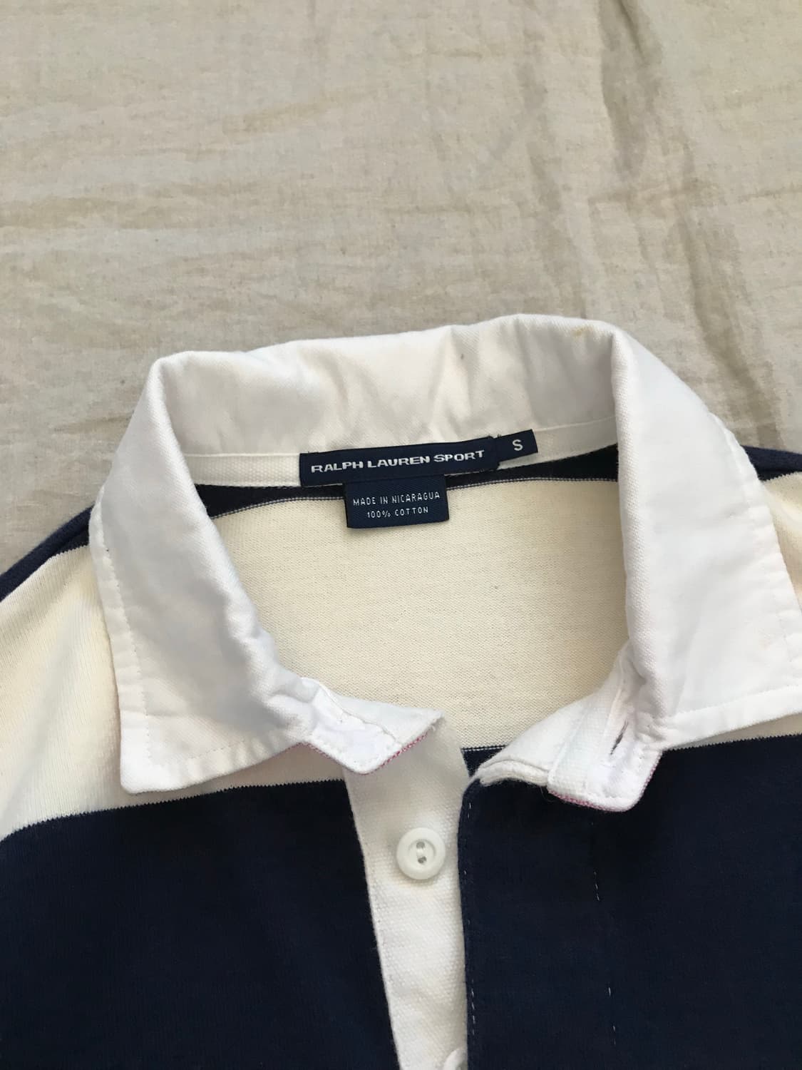 폴로 랄프로렌 클럽 로고 스트라이프 럭비티 상품이미지7