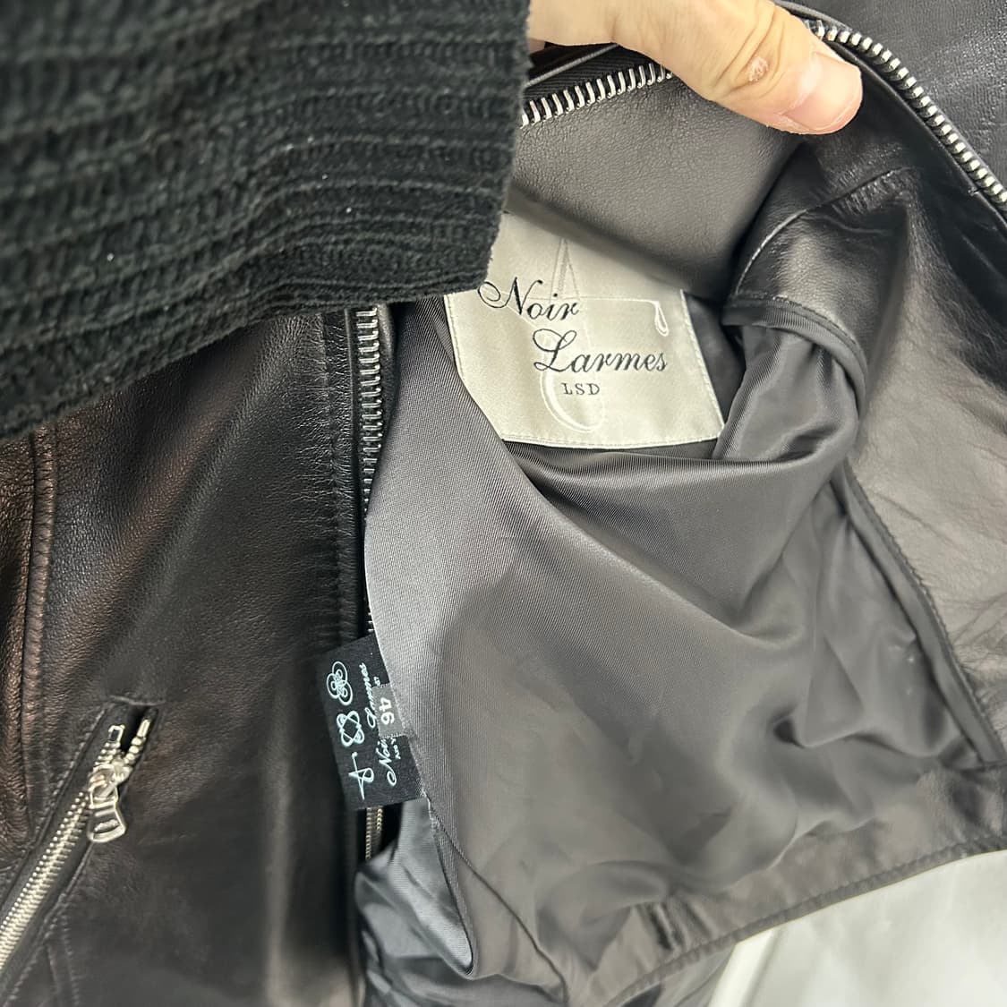 느와르 라르메스 램스킨 라이더 자켓 상품이미지8